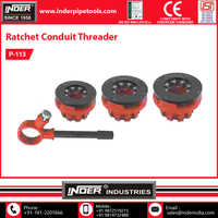 Machine à fileter à cliquet pour tuyaux en PVC de qualité supérieure, outils manuels personnalisés OEM de qualité DIY, marque Inder, garantie 3 ans