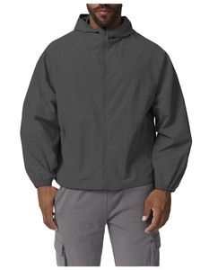 Chaqueta Cortavientos de Soft Shell para Hombre, Cierre de Cremallera, Logotipo Personalizado, Deportiva, para Fitness, Jogging, Transpirable, de Secado Rápido, Ropa Deportiva Urbana - Product Image 1