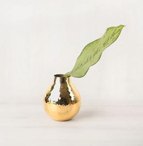 El más nuevo diseño elegante florero de latón oro a granel cantidad decoración festiva para el hogar Decoración de mesa decorativa Hotel hecho a mano India - Product Image 5