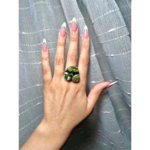 Navajo Sonoran Gold & Sterling <b>Silver</b> Fashion <b>Ring</b> Size 8.5 Bezel <b>Set</b> Inlay Stylish Gift Metal <b>Ring</b> - Product Image 5