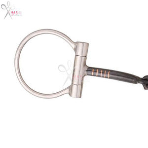 Mors de dressage western en acier inoxydable avec anneau de fixation décalé, embout en acier inoxydable, anneaux de fixation, marque HASHIR INTERNATIONAL pour chevaux - Product Image 5