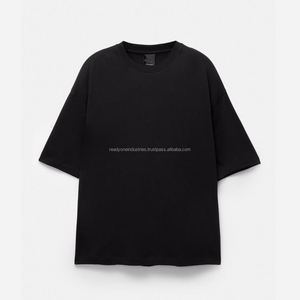 Venta al por mayor de alta calidad de manga corta Vintage 100% algodón Regular Fit lavado ácido transpirable Anti-Shrink camisetas de los hombres - Product Image 4