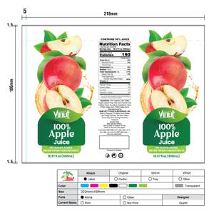 16,57 fl oz Jus de pomme 100% sans sucre ajouté - Product Image 2