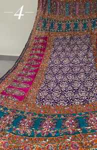 ผ้าคลุมไหล่บันจราอินเดียสำหรับผู้หญิงผ้าไหมวิสคอสโบราณงานปักลายกระจกหนาพิมพ์ลายสไตล์ชาติพันธุ์ - Product Image 5