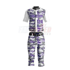 Uniformes de béisbol y sóftbol transpirables profesionales para jóvenes Conjunto de impresión y número de logotipo personalizado - Product Image 1