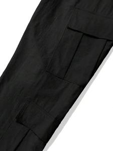 Pantalons multi-poches décontractés pour sports de plein air pour jeunes Pantalons droits de couleur unie pour hommes - Product Image 5
