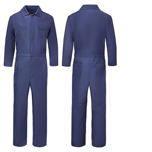 Combinaison de travail pour les travailleurs des champs pétroliers et minières, avec bande réfléchissante haute visibilité, taille personnalisée, ignifuge, antistatique, en coton - Product Image 2