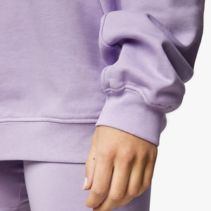Sweatshirts à manches longues personnalisés pour femmes 2025 Sweat-shirt surdimensionné respirant à col rond en tissu solide et imprimé Style décontracté - Product Image 6