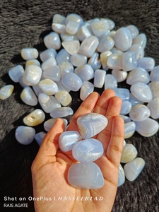 Ágata Azul Natural de Alta Calidad, Pulida y Acabada, Marca Gujarat Rais Agate, para el Hogar - Product Image 4