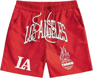 Short de performance sportive de style High Street pour homme Équipement d'entraînement imprimé écologique avec touche personnelle - Product Image 1