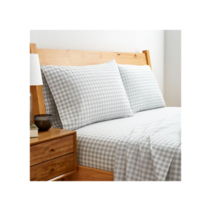 OEM 100% Satin Cotton Fabric Bed Sheet 300TC <b>1</b>\" Stripe Woven Technique for King Size Bedding Set for Home Wedding Hospital Use - Product Image 2