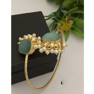 Elegant Royal <b>Freshwater</b> <b>Pearl</b> Open Cuff Luxury Antique <b>Pearl</b> <b>Bracelet</b> Antique Fusion <b>Freshwater</b> <b>Pearl</b> <b>Bracelet</b> For Women - Product Image 1