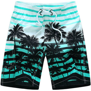Vente en gros de shorts de plage décontractés pour hommes bon marché shorts de bain à séchage rapide shorts de bain unis à séchage rapide avec poches pour hommes - Product Image 1