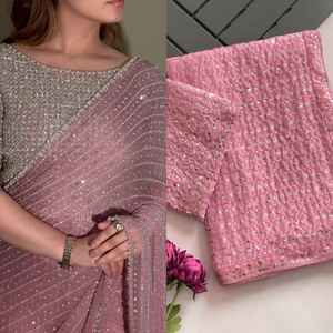 Nouveau design de Bollywood Block Buster séquence de lancement saree party wear - Product Image 3