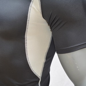 Drop Ship Black Breathable Surf UPF 50 <b>Rashguard</b> Shirt Short Sleeves UV Swimming Suit New Release Anti-UV <b>RashGuard</b> for Surfing - Product Image 2