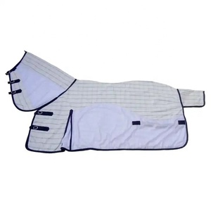 Tapis d'écurie d'été de vente chaude du fabricant indien 100% polyester équipement de cheval doublure en nylon combo équin cou polycoton - Product Image 4