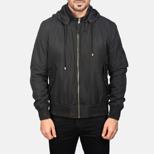 Vente en gros Veste bombardier vierge coupe-vent respirante matelassée grande taille pour hommes - Product Image 6