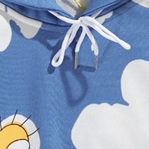 Sweat à capuche pour homme en polaire imperméable respirant à col montant en coton mélangé avec logo brodé imprimé à l'écran - Product Image 6