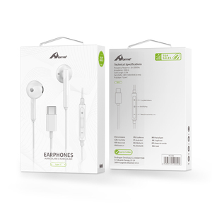 Thưởng thức tai nghe kết nối Loại-C với 1m cáp không tiếng ồn hủy bỏ TWS tai nghe với điều khiển âm lượng - Product Image 1