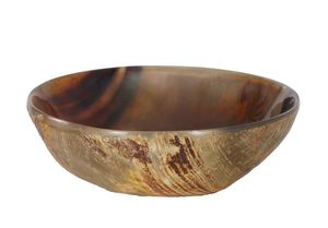 Vaisselle artisanale bol en corne pour ustensiles de cuisine bohème bol en corne profonde fait à la main avec une couleur naturelle en vente authentique unique et - Product Image 5
