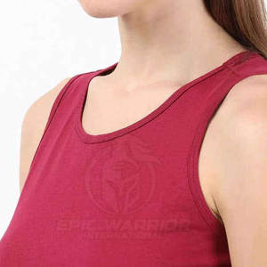 เสื้อกล้ามออกกำลังกายผู้หญิงแบบใหม่ ไม่มีแขน สีพื้น ผลิตจากโรงงาน เหมาะสำหรับการฝึกซ้อม - Product Image 6