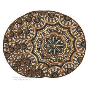 Mantel individual con cuentas para mesa de comedor, juego de manteles individuales para mesa de comedor de lujo de RF Crafts - Product Image 6