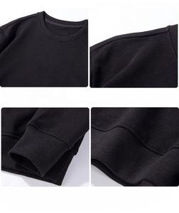 Épaules tombantes coupe ample pull unisexe en coton poids lourd personnalisé impression partout lavage à l'acide sweatshirts surdimensionnés pour hommes - Product Image 6