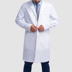Batas de Laboratorio Médicas de Algodón Personalizadas al por Mayor, Batas de Doctor para Hospital, de Alta Calidad, Secado Rápido, Transpirables, Cómodas, Unisex - Product Image 6