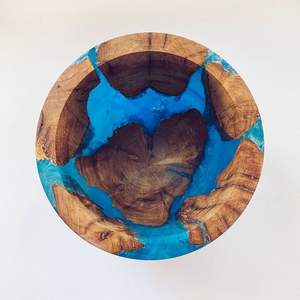 Multi Purpose Wooden <b>Bowl</b> Wooden Resin Handmade Bottom Space Black Quantity Business Gifts Antique Color Resin <b>Soup</b> <b>Bowls</b> - Product Image 4