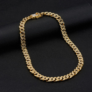 12Mm โซ่โลหะผสมคิวบาชุบทอง - Product Image 3