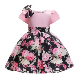 Hot Sale Wholesale Children's Boutique Clothing Kids Wear Summer Sleeveless Casual Birthday Party Princess Dress For Girls