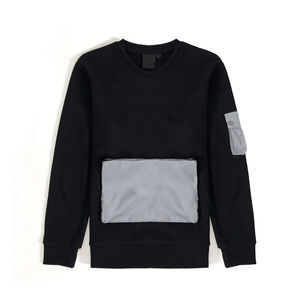 Design personnalisé Sweat-shirt pull-over robuste pour hommes Motif solide Hiver Dernier produit Technique de teinture unie - Product Image 6