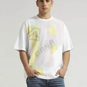 เสื้อยืดสำหรับผู้ชายทรงหลวมสุดอินเทรนด์เสื้อยืดโลโก้ออกแบบได้ตามต้องการสำหรับผู้ชาย - Product Image 4