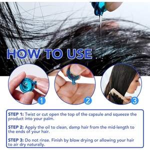 Kadın erkek saç onarım saç tedavisi Serum bırakın-in Anti bukle kremi Vitamin a C E Pro B5 saç vitamini Serum kapsül - Product Image 5