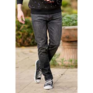 Jeans TELIS de Corte Regular, Estilo Urbano, Corte Recto Bajo-Alto, Tejido Ligero, con Agujeros 3D, para Otoño/Invierno - Product Image 5