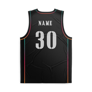 Maillot de basketball Healy 30 en mesh noir pour homme, sans manches, col en V, imprimé par sublimation, respirant, vêtements de sport, chemises d'extérieur - Product Image 2