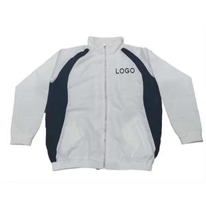 Costume de haute qualité avec logo personnalisé, veste de sport, veste respirante à fermeture éclair, ensemble deux pièces coupe-vent, survêtements pour hommes - Product Image 3