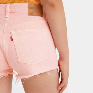 Shorts Vaqueros de Mezclilla Personalizados OEM para Mujer, de Alta Calidad, Algodón, Desgastados, Transpirables, Cintura Elástica, Cintura Media - Product Image 6