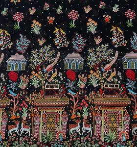 Telas de foux Georgette bordadas multicolor trabajo bordado uso Sherwani lahenga telas de lujo ancho 54 Fancy Fab - Product Image 3