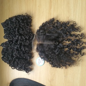 Extensions de cheveux humains vierges Remy 100% vietnamiens, ondulation naturelle, double trame machine, HD pour femmes, pour ondulations profondes et lâches, GUGU HAIR 100g - Product Image 1