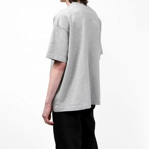 เสื้อยืดแขนสั้นสำหรับผู้ชายเสื้อยืดไหล่ตกไซส์ใหญ่ผ้าฝ้าย100% ออกแบบได้ตามต้องการ - Product Image 2