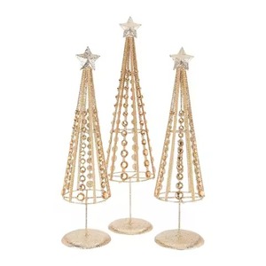 Sapin de Noël de style moderne avec cloche pour la décoration, table de fête, décoration de table - Product Image 6