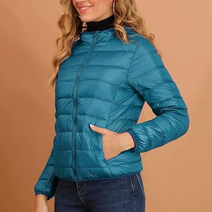 Chaqueta Acolchada de Invierno para Mujer, Lisa, con Burbujas, Servicio OEM, Transpirable, Resistente al Viento, Personalizable, Cómoda - Product Image 5