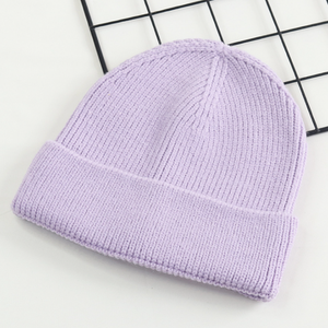 Venta al por mayor de gorros cálidos de invierno Unisex, gorros con logotipo personalizado, algodón y lana tejida de ropa de calle, gorro con puños, 100% algodón fabricado - Product Image 4