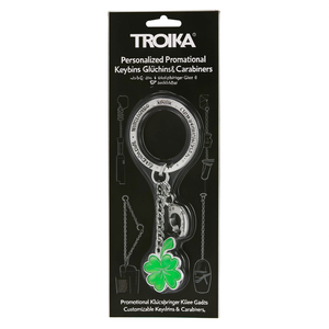 Portachiavi e Moschettoni Promozionali Personalizzati Glcksbringer Klee, Gadget Personalizzabili per Moschettoni - Product Image 2