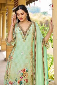 Salwar Kameez pakistanais élégant de haute qualité avec broderie lourde pour le mariage et la fête disponible au meilleur prix - Product Image 6