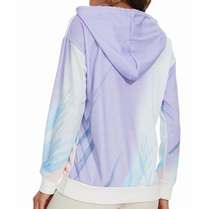 Best Design Lightweight Womens <b>Hoodie</b> With Custom Logo Printing <b>Sublimated</b> Full-length Sweatshirt On Sale - Product Image 6