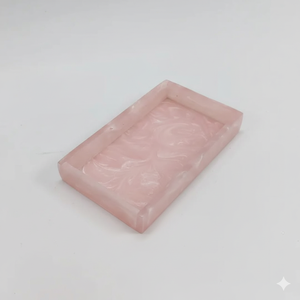 Customized Elegant Resin Rectangle Eco-friendly Serving Tray Platter Dining Table Weddings Ramadan <b>Eid</b> <b>Gifting</b> Modern Design - Product Image 4