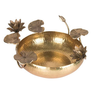 Cuenco de metal Urli con diseño elegante ideal para bodas indias tradicionales y decoración de interiores del hogar - Product Image 1