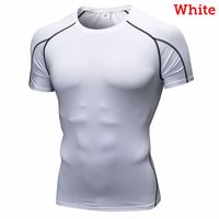Chemise de compression à col roulé à manches courtes pour homme - Personnalisable, anti-rides, respirante, écologique, en Spandex/Polyester
